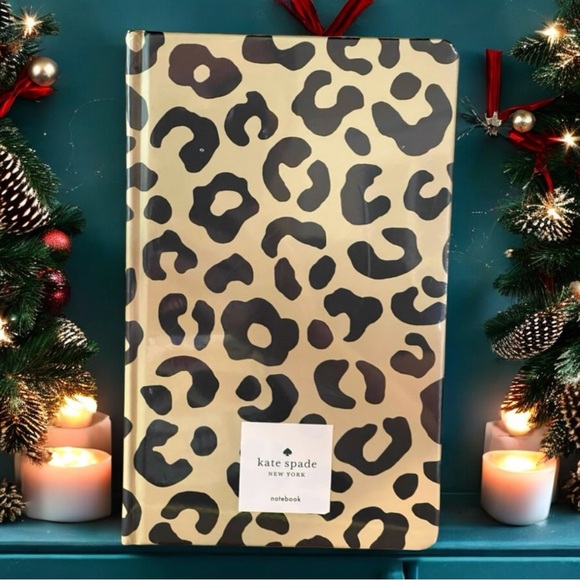 Kate Spade Graphic Leopard 200 Lined Page Notebook approx. 8.25”x 5” NWT 🐆♠️🐆 - Picture 2 of 11
